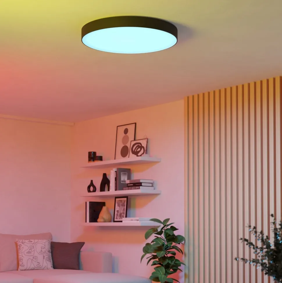EGLO connect Smart LED-taklampe Gallizzi-Z, svart, Ø69 cm