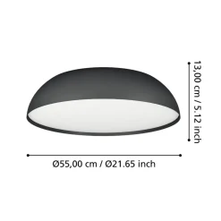 EGLO connect Smart LED-taklampe Tollos-Z, Ø 55 cm