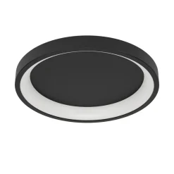 EGLO connect Smart-LED taklampe Loretello-Z, rund, svart