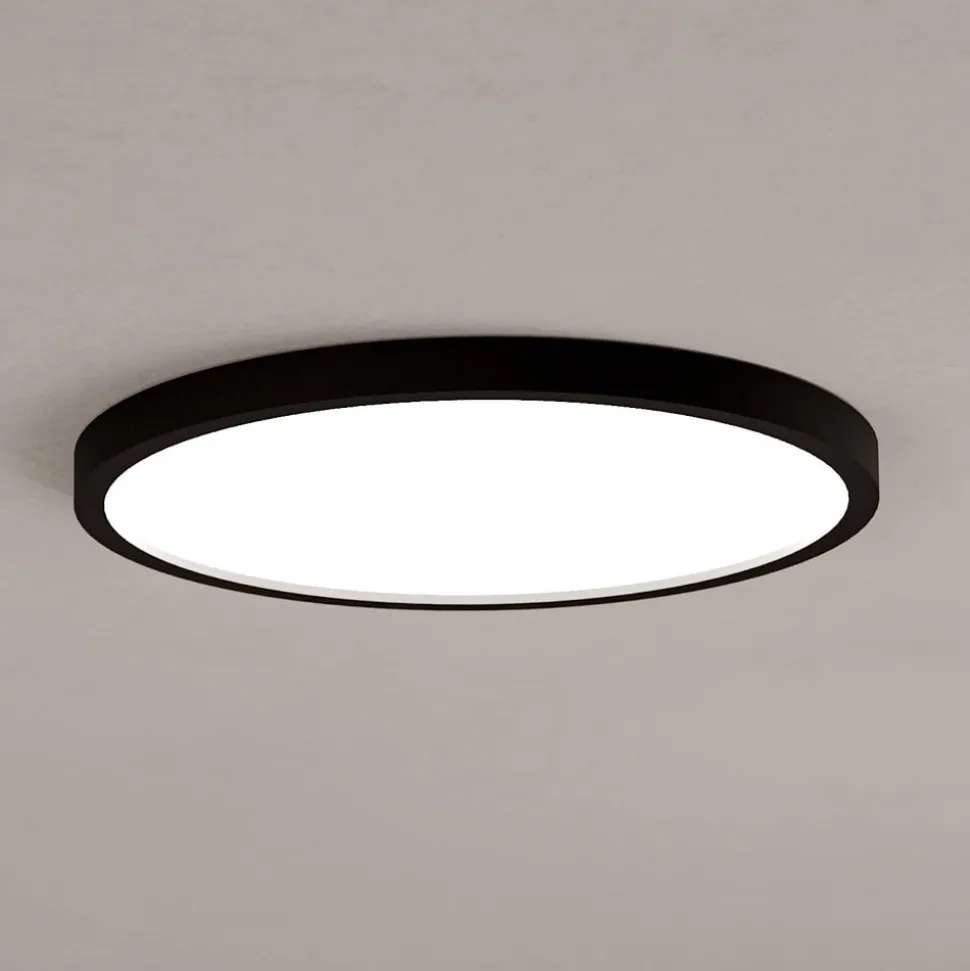 EGLO connect Smart-LED-påbyggingslampe Fueva 6-Z, svart, Ø38cm