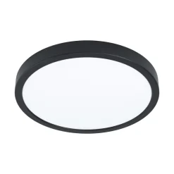 EGLO connect Smart-LED-påbyggingslampe Fueva 6-Z, svart, Ø38cm