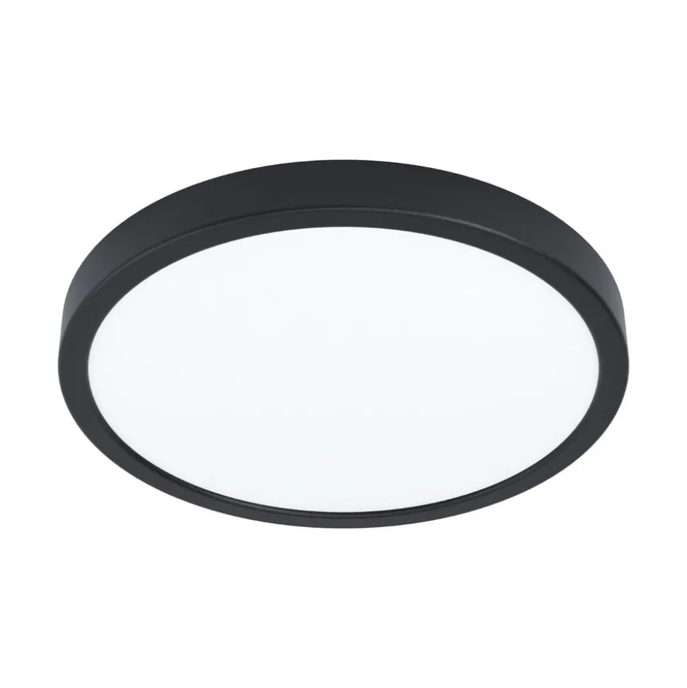 EGLO connect Smart-LED-påbyggingslampe Fueva 6-Z, svart, Ø38cm