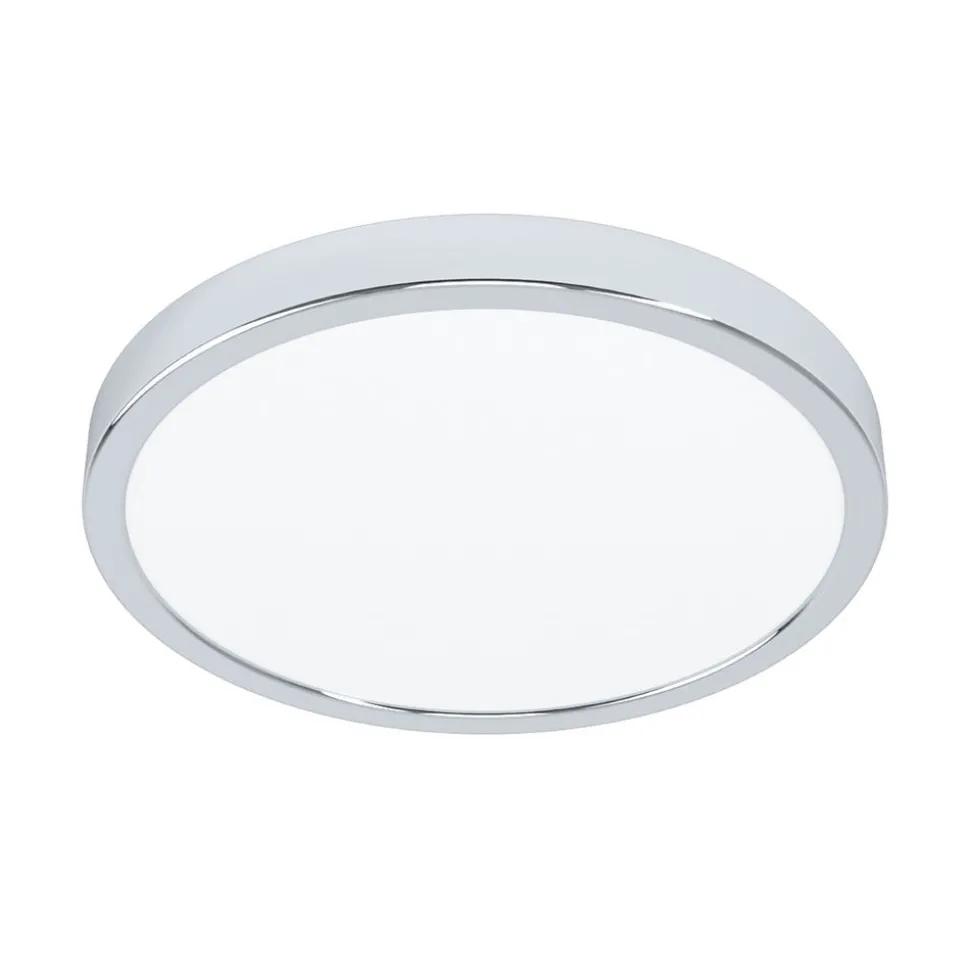 EGLO connect Smart-LED-utenpåliggende lampe Fueva 6-Z, krom, Ø27cm