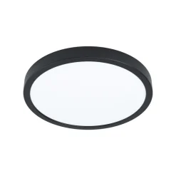 EGLO connect Smart-LED-utenpåliggende lampe Fueva 6-Z, svart, Ø27cm