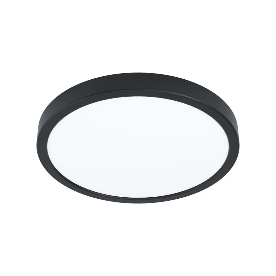 EGLO connect Smart-LED-utenpåliggende lampe Fueva 6-Z, svart, Ø27cm