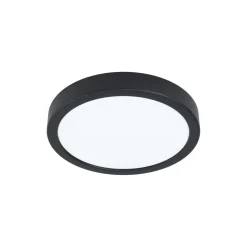 EGLO connect Smart-LED-utenpåliggende lampe Fueva 6-Z, svart, Ø21cm