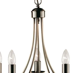 Elegant lysekrone MAYPOLE med 5 lyskilder