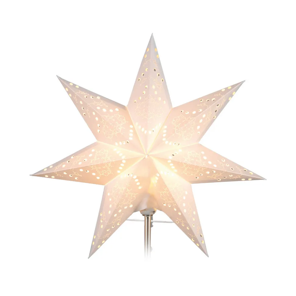 Erstatningsstjerne av papir Sensy Star hvit Ø 34 cm