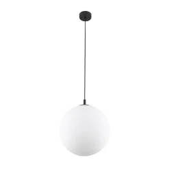 Esme pendellampe, opalt glass, enkeltlys, Ø 35 cm