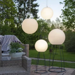 E27-sokkel med Ute-kabel, 5 m, hvit