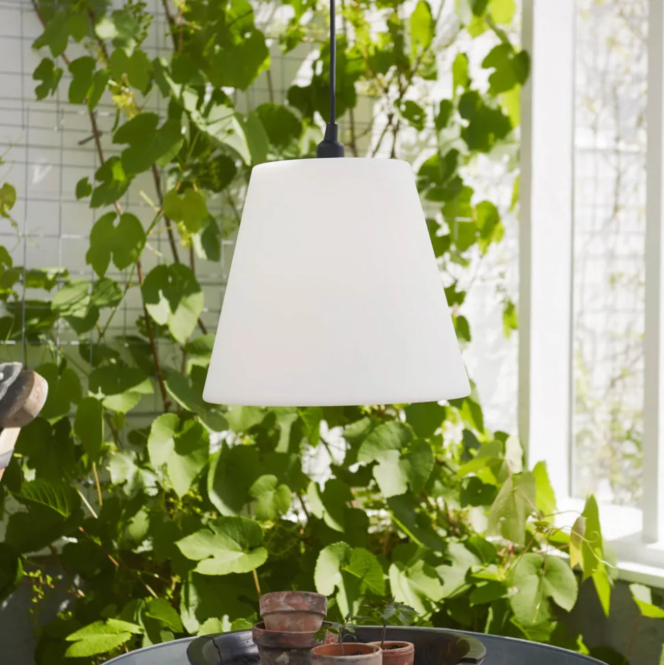 E27-stikkontakt med Ute-kabel, 2,5 m, svart