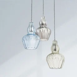 Eustoma pendellampe lyseblå