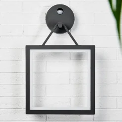 Firkantet LED-vegglampe Mirco med bevegelsessensor