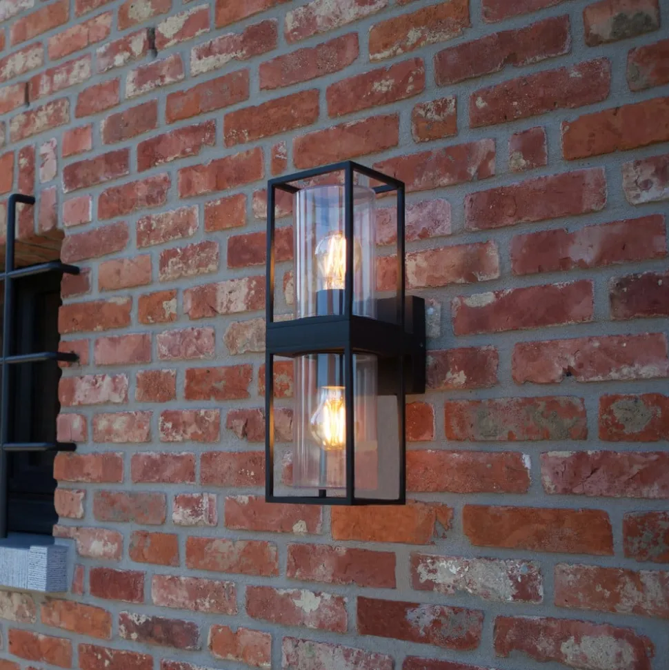 Flair utendørs vegglampe, med to lamper