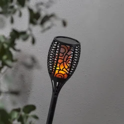 Flame LED-solcellelampe, tre bruksalternativer, 54 cm