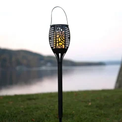 Flame LED-solcellelampe, tre bruksalternativer, 42 cm