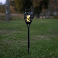 Flame LED-solcellelampe, tre bruksalternativer, 42 cm