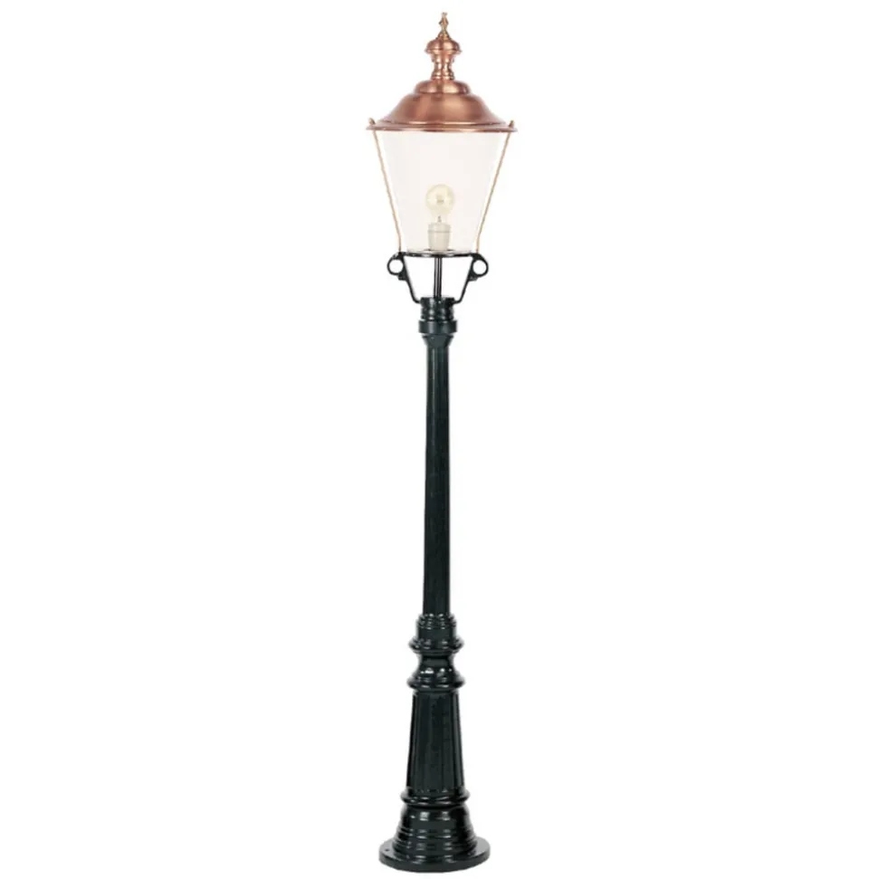 Flores stolpelampe, svart