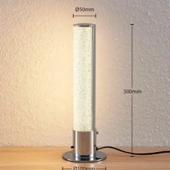 Fria LED-bordlampe, sylinder, RGB, fjernkontroll