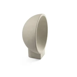 Gaia LED-sokkellampe, grå, betong, høyde 38,8 cm