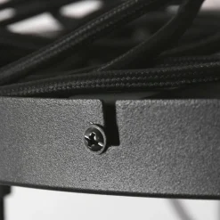 Glass-hengelampe Glasbol, messing, 5 lyskilder