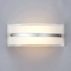 Glass-vegglampe Zinka med LED, 25 cm