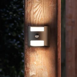 Grass - Sensor-vegglys i antrasitt m. LED-Lys