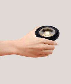 GU10 LED-reflektor 12W 3 000 K dim to warm, svart