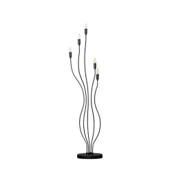 Gulvlampe Bonibon 13231 svart metall høyde 155 cm 5 lyskilder