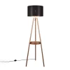 Gulvlampe Colette, tripod, kaffe/svart