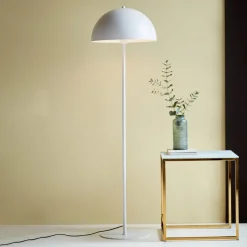 Gulvlampe Ellen 40 med metallskjerm, hvit
