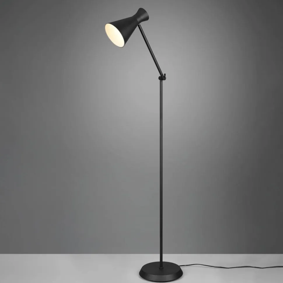 Gulvlampe Enzo, høyde 150 cm, svart