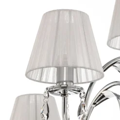 Gulvlampe Jacqueline, 3 lyskilder, hvit