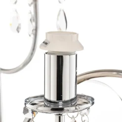 Gulvlampe Jacqueline, 3 lyskilder, hvit