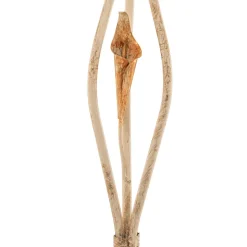 Gulvlampe Lucrezia i elfenben med blomsterskjerm