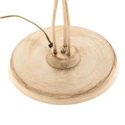 Gulvlampe Lucrezia i elfenben med blomsterskjerm