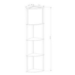 Gulvlampe Menno, svart, bomull, 162,3 cm, E27