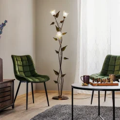 Gulvlampe Miranda i florentinsk stil, bronse