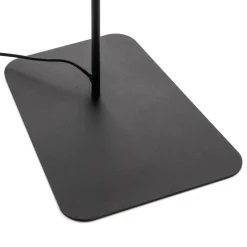 Gulvlampe Monaco med glasskule skjerm