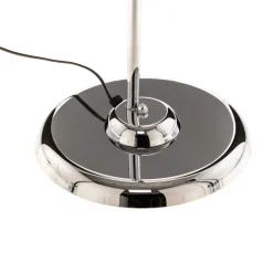 Gulvlampe Ninfea, krom, krystallblomster, 175 cm