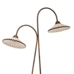 Gulvlampe Rosina med to keramiske skjermer