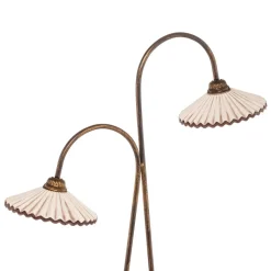 Gulvlampe Rosina med to keramiske skjermer