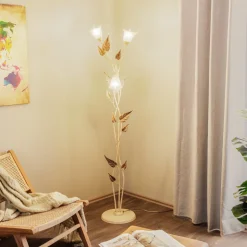 Gulvlampe Vanda i florentinsk stil, elfenben