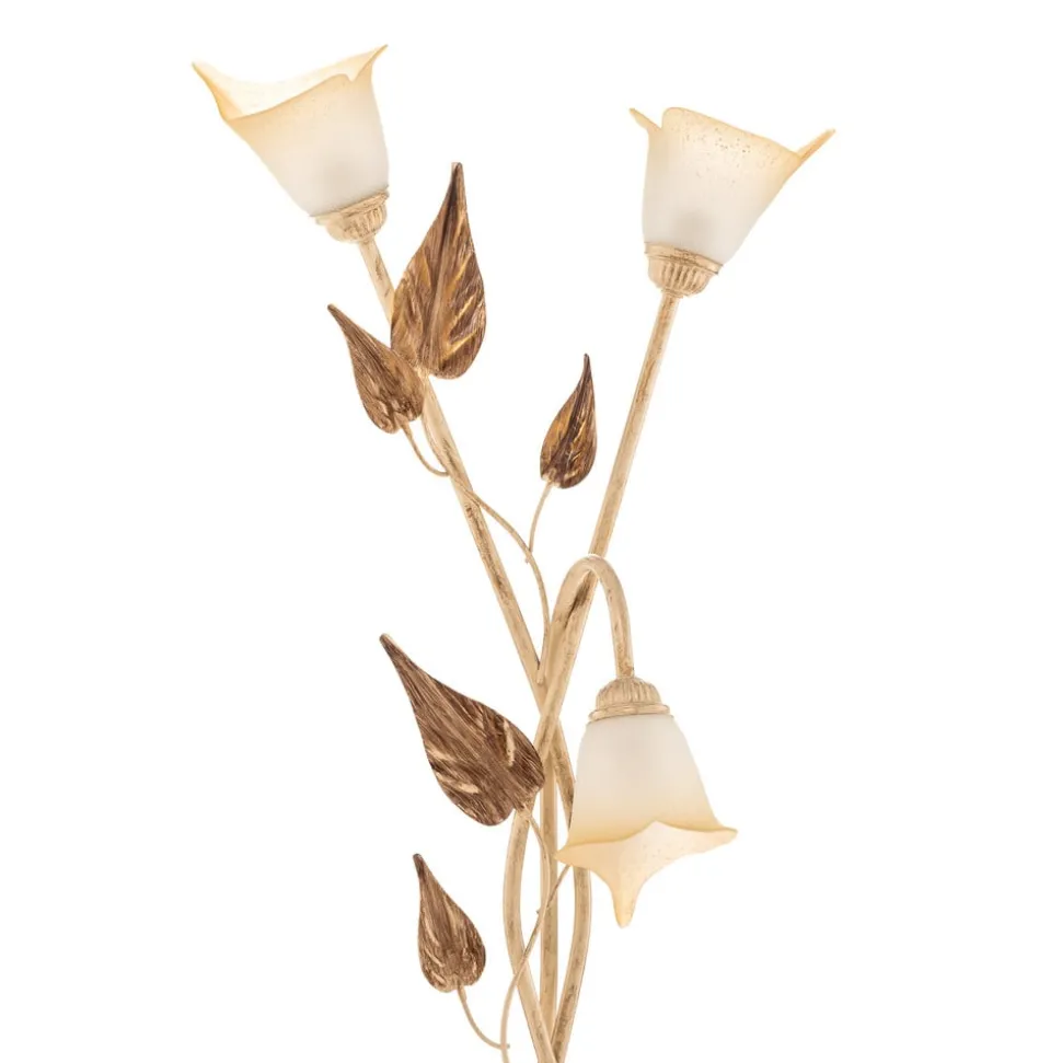 Gulvlampe Vanda i florentinsk stil, elfenben