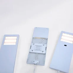 Helena LED-møbelbelysning, 19 x 7 cm, sett med 3, sensor, metall