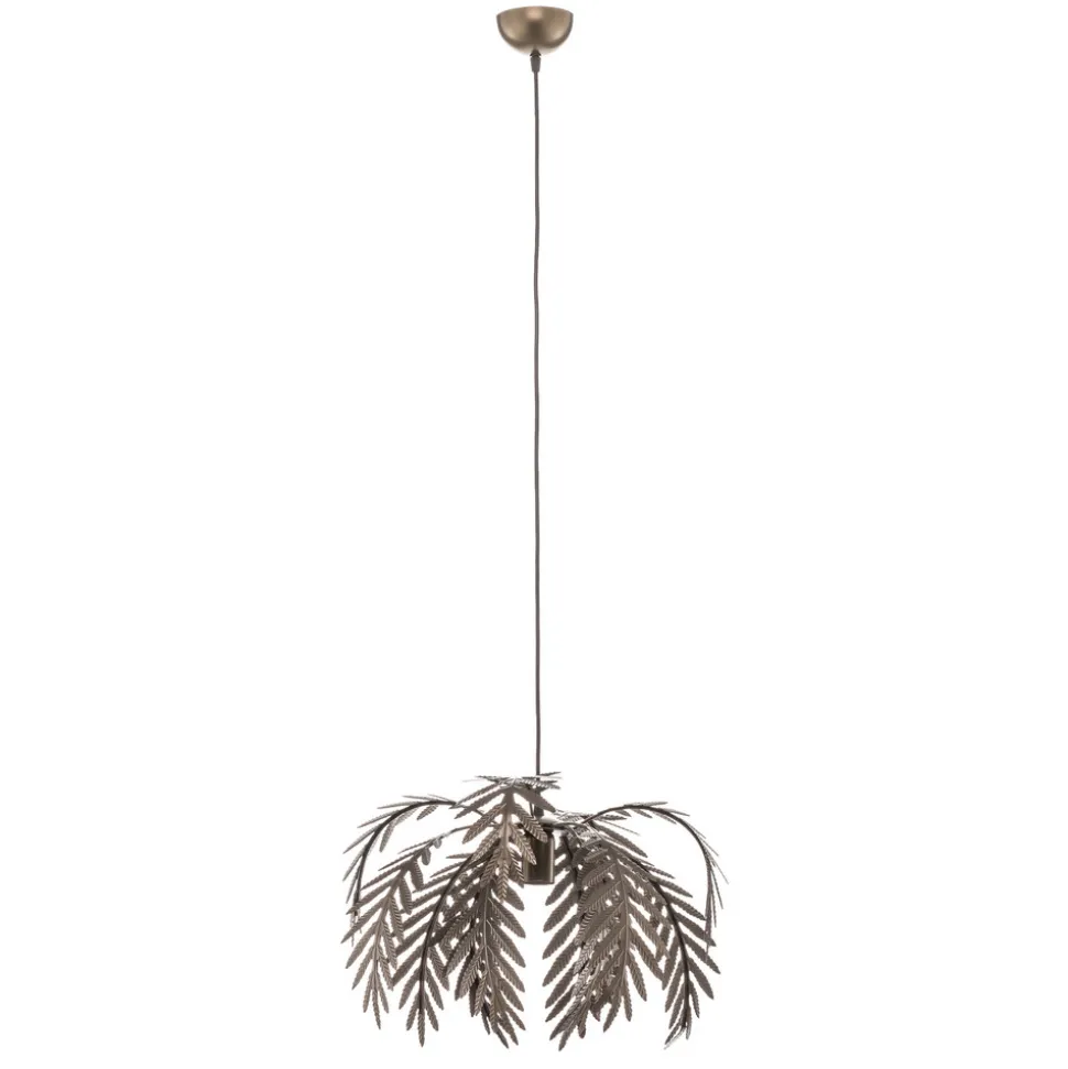 Hengelampe Dubai, palmedekor, Ø 46 cm, bronse