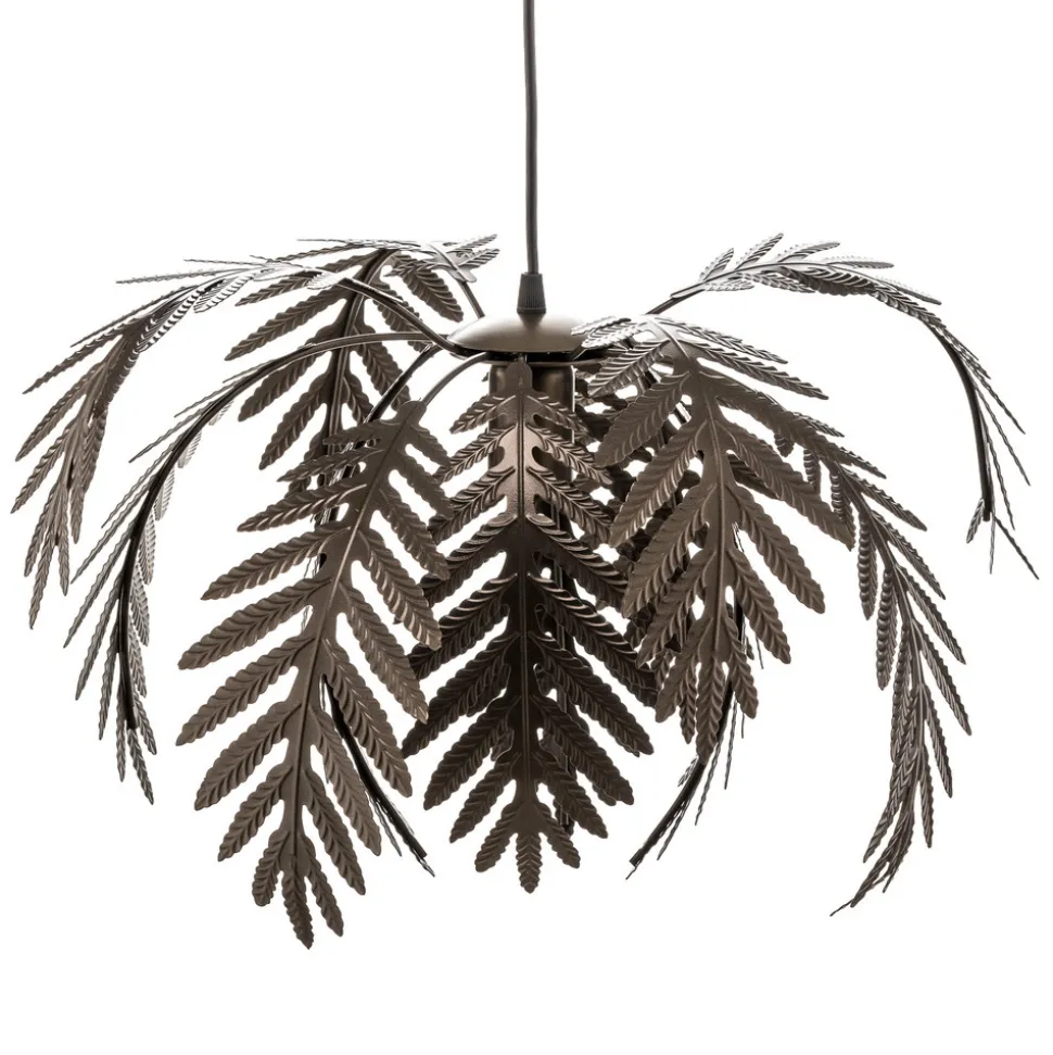 Hengelampe Dubai, palmedekor, Ø 46 cm, bronse