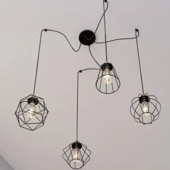 Hengelampe Galaxy med fire bur-skjermer