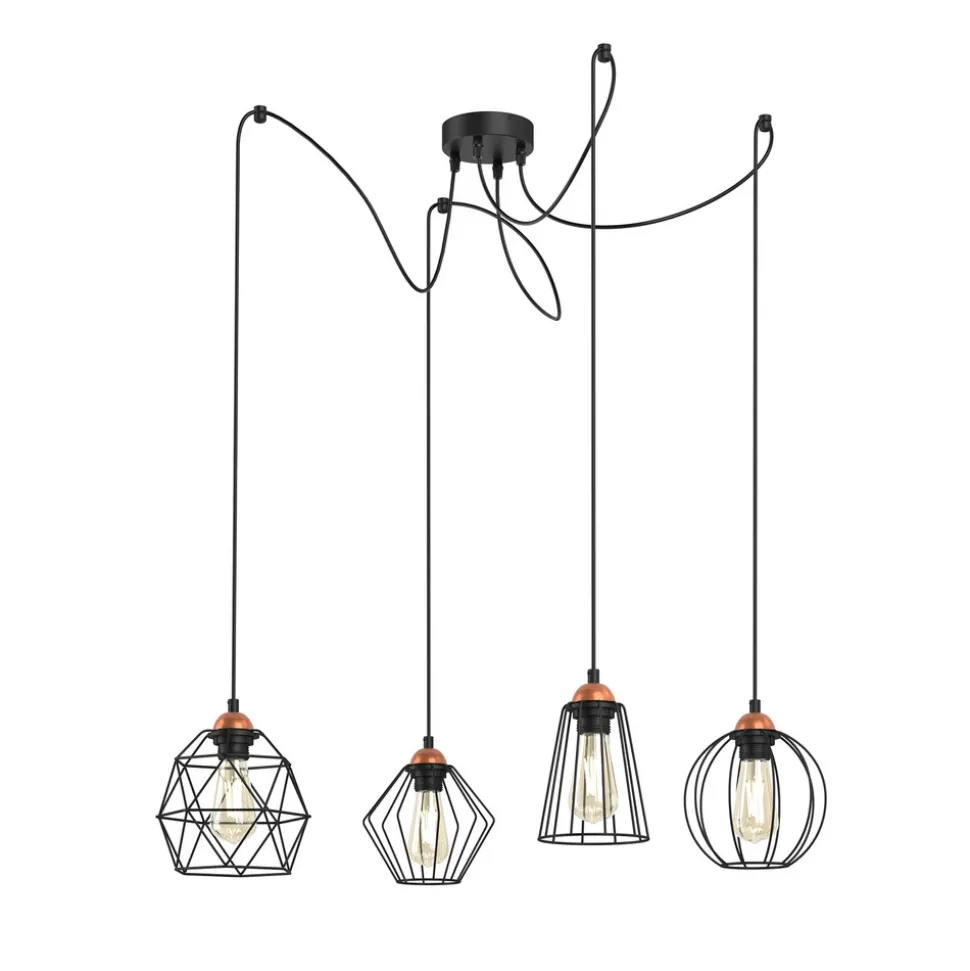 Hengelampe Galaxy med fire bur-skjermer