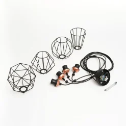 Hengelampe Galaxy med fire bur-skjermer